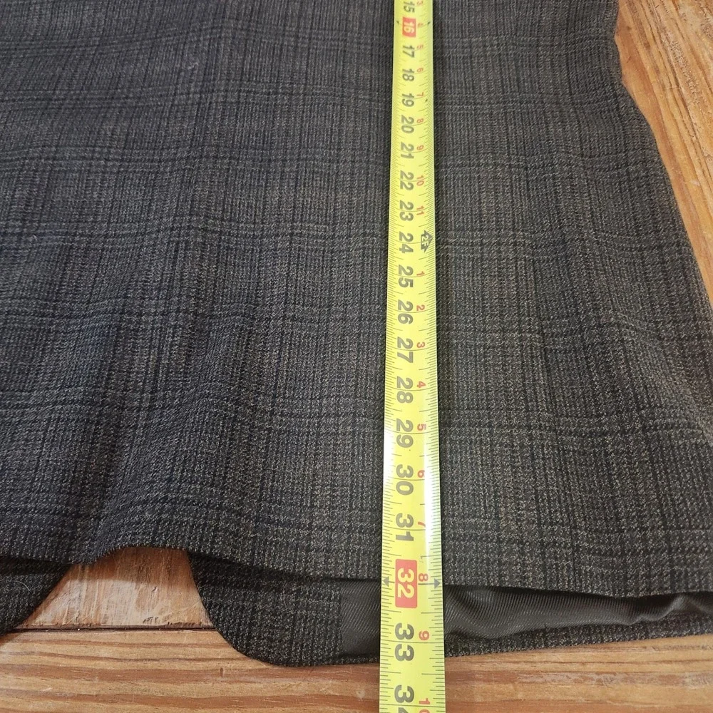 Oscar de la Renta Men's Brown Sportscoat Blazer Lambswool‎ Cashmere Blend 46L